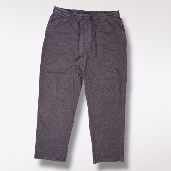 Tek Gear Charcoal Gray Fleece Sweatpants Cotton Blend Straight Leg XL - Picture 1 of 9
